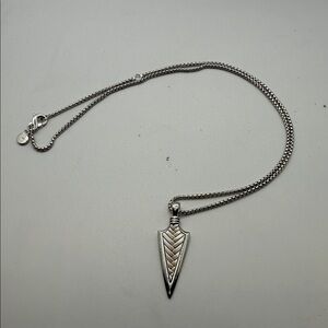 EFFY® Men's Arrow 22" Pendant Necklace in Sterling Silver
